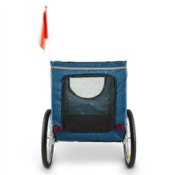 King Rex Attelage à Vélo Remorque Pour Chien 250 L 40 Kg Tube En Acier Bleu-noir -Promos Patto Chou Boutique 42753355 4