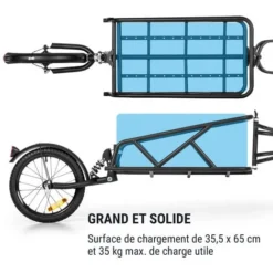 Follower Remorque à Vélo Roue Simple 16 Charge 35 Kg Noir -Promos Patto Chou Boutique 42753378 3