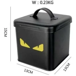 HANBING Meubles Pour Animaux De Compagnie, Seau Scellé étanche à L'humidité Pour Chiens Et Chats, Mini Noir