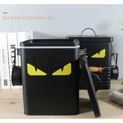 HANBING Meubles Pour Animaux De Compagnie, Seau Scellé étanche à L'humidité Pour Chiens Et Chats, Mini Noir 8 HANBING Meubles Pour Animaux De Compagnie, Seau Scellé étanche à L'humidité Pour Chiens Et Chats, Mini Noir -Promos Patto Chou Boutique 43595448 4