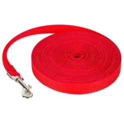 Laisse De Dressage Pour Chien (10m Rouge) Longue Sangle En Nylon Mains Libre Pour Chiens Chats Animal De Compagnie Promenade Arrimage Jogging -Versailles