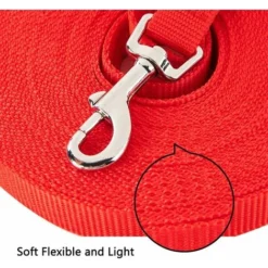 Laisse De Dressage Pour Chien (10m Rouge) Longue Sangle En Nylon Mains Libre Pour Chiens Chats Animal De Compagnie Promenade Arrimage Jogging -Versailles -Promos Patto Chou Boutique 46050545 4