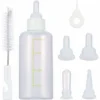Biberon Pour Animaux D'alimentation Allaitement Bouteille Raccord Brosse Kit Pour Chien Chiot Chat Chaton Animal De Compagnie (White)，Irisfr