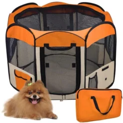 Parc Pour Chien Chat Pliable,Pet House Tent Pliable ,Pet Chiot Chien Orange 9 Parc Pour Chien Chat Pliable,Pet House Tent Pliable ,Pet Chiot Chien Orange -Promos Patto Chou Boutique 51649999 5