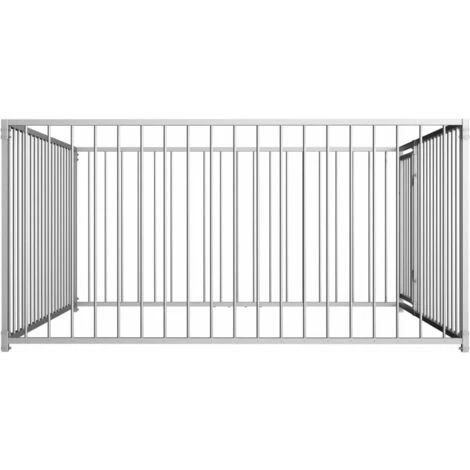 Topdeal Chenil D'extérieur Pour Chiens 200 X 200 X 100 Cm 3 Topdeal Chenil D'extérieur Pour Chiens 200 X 200 X 100 Cm – Image 3