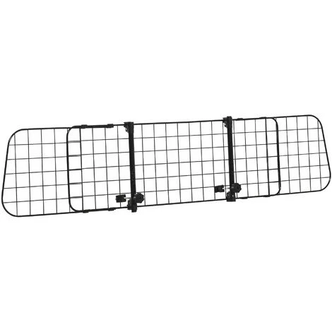 PawHut Barrière Grille De Séparation Universelle Voiture Pour Animaux Longueur Réglable Dim. 91-152L X 30H Cm Kit Complet Installation Inclus Noir 1 PawHut Barrière Grille De Séparation Universelle Voiture Pour Animaux Longueur Réglable Dim. 91-152L X 30H Cm Kit Complet Installation Inclus Noir