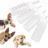 50ml Bouteille De Lait Nouveau-né Chargeur Pour Animaux Pratique Biberon Animal Hamster Chiot écureuil Chatons Allaitement Biberon Avec Différents Mamelons 4pcs -Versailles