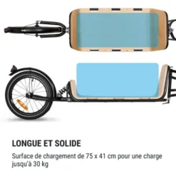 Companion Chaser Remorque Vélo Suiveuse 30 kg 16&quot Bouleau Multiplex -Promos Patto Chou Boutique 53588881 3