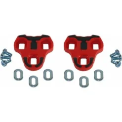 Cale Chaussure Vélo Grip Rouge 9° Compatible Look Keo Antidérapant Cales Paire Route