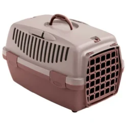 Cage Gulliver 1, Rose, 48 X 32 X 31 Cm, Transport Chien Max 6 Kg - Animallparadise