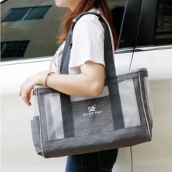Sac Transport Chat, Sac Transport Chien Respirant Et Pliable Avec Coussin épaissie Confortable Pour Voyage En Train, Voiture, Restaurant, Avion,Tissu Oxford Gris Taille L (44 X 17 X 29cm) 9 Sac Transport Chat, Sac Transport Chien Respirant Et Pliable Avec Coussin épaissie Confortable Pour Voyage En Train, Voiture, Restaurant, Avion,Tissu Oxford Gris Taille L (44 X 17 X 29cm) -Promos Patto Chou Boutique 55919722 5