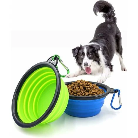 LTS FAFA Lot De 2 Bols Anti-fronde Pour Chien Diamètre 17,5 Cm Bol Interactif Pliable En Silicone Pour Chien Bol Alimentaire Non Toxique Et Sain (bleu, Vert) 4 LTS FAFA Lot De 2 Bols Anti-fronde Pour Chien Diamètre 17,5 Cm Bol Interactif Pliable En Silicone Pour Chien Bol Alimentaire Non Toxique Et Sain (bleu, Vert) – Image 4
