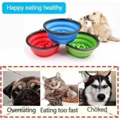 LTS FAFA Lot De 2 Bols Anti-fronde Pour Chien Diamètre 17,5 Cm Bol Interactif Pliable En Silicone Pour Chien Bol Alimentaire Non Toxique Et Sain (bleu, Vert) 9 LTS FAFA Lot De 2 Bols Anti-fronde Pour Chien Diamètre 17,5 Cm Bol Interactif Pliable En Silicone Pour Chien Bol Alimentaire Non Toxique Et Sain (bleu, Vert) -Promos Patto Chou Boutique 56640411 5
