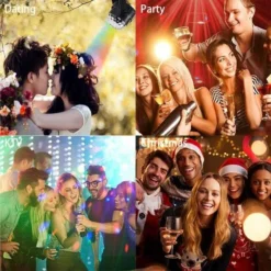 Voiture USB éblouissante Lumière De Blé Petite Boule Magique Lumière De Musique De Voiture En Plein Air LED Cristal Boule Magique Lumière Lumière Rotative Colorée Lumière DJ Modèle USB W -Promos Patto Chou Boutique 58348936 5