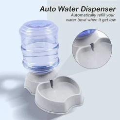 Distributeur De Croquettes Et Eau Automatique 3.8L, Mangeoire Pour Animaux De Grande Capacité Pour Chien/Chat /Croquettes Accesoires Gamelle Animaux Domestiques (Gris) -Promos Patto Chou Boutique 59145145 3