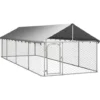 INLIFE Chenil Ext¨rieur Avec Toit Pour Chiens 600x200x150 Cm