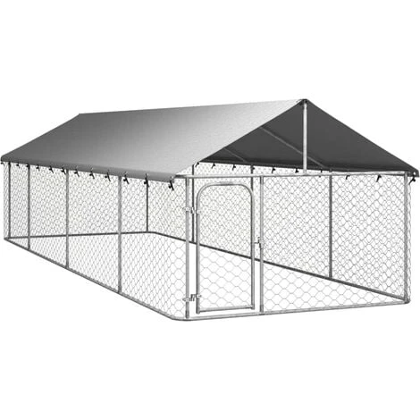 INLIFE Chenil Ext¨rieur Avec Toit Pour Chiens 600x200x150 Cm 1 INLIFE Chenil Ext¨rieur Avec Toit Pour Chiens 600x200x150 Cm
