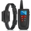 2 En 1 Collier De Dressage Pour Chien 1000 Metre - Collier Anti Aboiement Avec Telecommande Recepteur, IP67 Etanche
