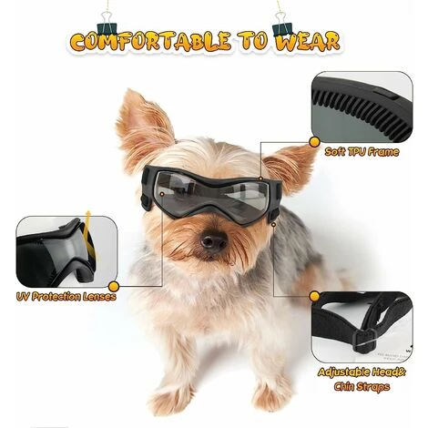 Lunettes De Protection Pour Chien - Anti-UV - Protection Des Yeux Pour Chiens De Petite Et Moyenne Taille 5 Lunettes De Protection Pour Chien - Anti-UV - Protection Des Yeux Pour Chiens De Petite Et Moyenne Taille – Image 5