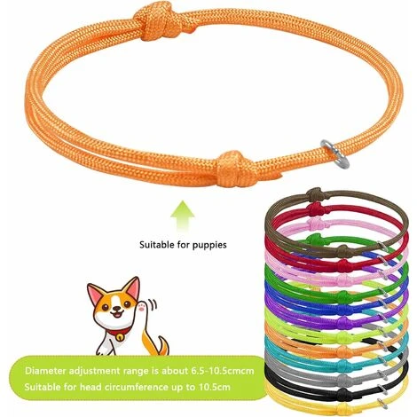 Lot De 12 Collier Chiot Naissance, Colliers D'identification Pour Chiots ,Collier Chaton Chiot Réglable Collier D'identification De Chiot Pour Animal De Compagnie (12 Couleurs,6.5-10.5cm)——VEBTles 2 Lot De 12 Collier Chiot Naissance, Colliers D'identification Pour Chiots ,Collier Chaton Chiot Réglable Collier D'identification De Chiot Pour Animal De Compagnie (12 Couleurs,6.5-10.5cm)——VEBTles – Image 2