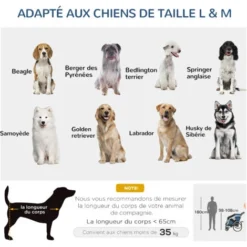 PawHut Remorque Vélo Jogger 2 En 1 Pour Animaux Drapeau Roues Avants Pivotantes Réflecteurs Et Barre D'attelage Inclus Bleu Noir 9 PawHut Remorque Vélo Jogger 2 En 1 Pour Animaux Drapeau Roues Avants Pivotantes Réflecteurs Et Barre D'attelage Inclus Bleu Noir -Promos Patto Chou Boutique 60072252 5