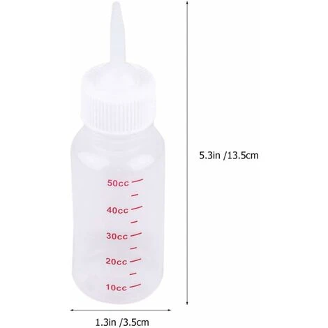 6 Pcs 50 ML Bébé Biberon Pour Animaux De Compagnie - Mamelon Pointu Sûr Chien Chat Bouteille De Lait Pour Petit Animal/Chats/Chiens/Chiot/Chaton——VEBTles 2 6 Pcs 50 ML Bébé Biberon Pour Animaux De Compagnie - Mamelon Pointu Sûr Chien Chat Bouteille De Lait Pour Petit Animal/Chats/Chiens/Chiot/Chaton——VEBTles – Image 2