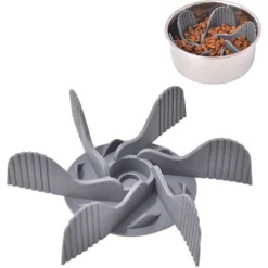 Gamelle Anti Glouton Pour Chien Insérer, Gamelle D‘Alimentation Lente Pour Chiens Accessoires Favorise Une Alimentation Saine Et Digestion Iente Pour Chien Chat Avec 19 Base Ventouses (Style B),gris,F
