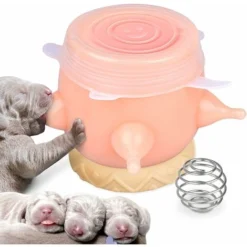 Mangeoire Pour Chiots - Pour L'allaitement Des Chiots - En Silicone - Avec Tétons
