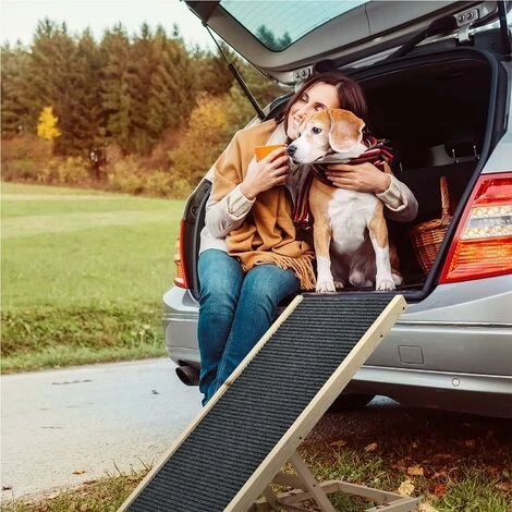 100 Cm De Long Marches En Bois Pour Chien Rampe Pour Chien Rampe Réglable En Hauteur Pour Voiture Pour Grand Chien Rampe Pour Animal De Compagnie, Anti-dérapant 5 100 Cm De Long Marches En Bois Pour Chien Rampe Pour Chien Rampe Réglable En Hauteur Pour Voiture Pour Grand Chien Rampe Pour Animal De Compagnie, Anti-dérapant – Image 5