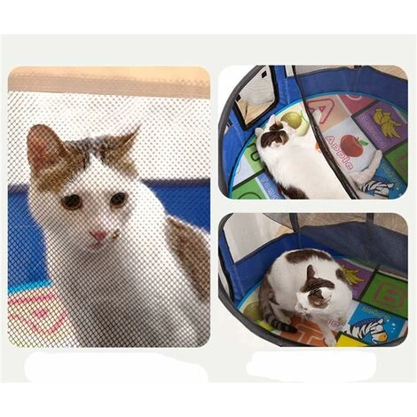 Clôture Ronde Et Pliable Pour Animaux De Compagnie (petite Rose)-BDD 3 Clôture Ronde Et Pliable Pour Animaux De Compagnie (petite Rose)-BDD – Image 3