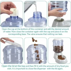 2X Distributeur De Nourriture Et D'Eau - Accessoire Pour Chat Et Chien - 2X Gamelle Automatique - Pour Chat Chien Lapin - Capacité 3.8L 8 2X Distributeur De Nourriture Et D'Eau - Accessoire Pour Chat Et Chien - 2X Gamelle Automatique - Pour Chat Chien Lapin - Capacité 3.8L -Promos Patto Chou Boutique 65503691 4