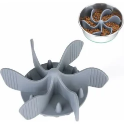 Gamelle D'alimentation Lente, Anti Glouton Insérer Chien Gamelles Alimentation Saine Et Digestion Lente, Fixée Par 36 Petites Ventouses, Taille Découpable
