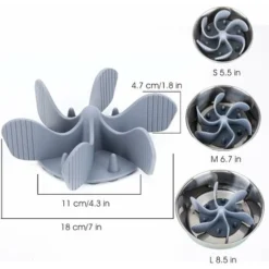 Gamelle D'alimentation Lente, Anti Glouton Insérer Chien Gamelles Alimentation Saine Et Digestion Lente, Fixée Par 36 Petites Ventouses, Taille Découpable -Promos Patto Chou Boutique 66330630 5