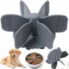 Slow Food Gamelle Chien Inserter, Gamelle Anti Glouton Chien Avec 37 Ventouses, Insert En Silicone Découpable De Haute Qualité S'adapte à La Plupart Des Bols Pour Chiens/Chats