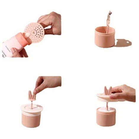 2 Pcs Face Wash Face Wash Foaming Foam DIY Hand Whisker Foam Cup Reusable Foam Maker Travel Salon (Blue)-BDD 2 2 Pcs Face Wash Face Wash Foaming Foam DIY Hand Whisker Foam Cup Reusable Foam Maker Travel Salon (Blue)-BDD – Image 2