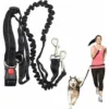 Laisse Mains Libres Pour Chien, Course à Pied, Absorbant Les Chocs, Extensible - Ceinture Réglable - Pour Courir, Faire Du Jogging Ou Marcher