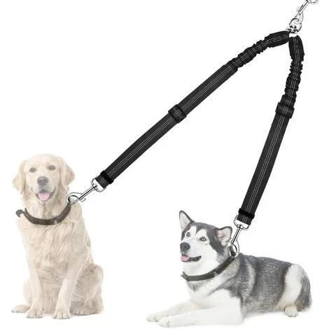 Séparateur De Laisse Double Pour Chien, Sans Enchevêtrement, Rotation à 360°, Coupleur De Laisse Pour Chien Pour Promener 2 Chiens, Double Laisse Réfléchissante Absorbant Les Chocs Réglable Pour Deux 1 Séparateur De Laisse Double Pour Chien, Sans Enchevêtrement, Rotation à 360°, Coupleur De Laisse Pour Chien Pour Promener 2 Chiens, Double Laisse Réfléchissante Absorbant Les Chocs Réglable Pour Deux