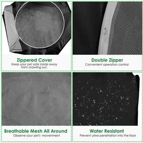 Clôture Pour Petits Animaux, Tente Transparente Respirante Pour Animaux De Compagnie Avec Couvercle Supérieur Ouvrant Automatiquement La Clôture Pliable Pour Sports D'intérieur Et D'extérieur, Adaptée 4 Clôture Pour Petits Animaux, Tente Transparente Respirante Pour Animaux De Compagnie Avec Couvercle Supérieur Ouvrant Automatiquement La Clôture Pliable Pour Sports D'intérieur Et D'extérieur, Adaptée – Image 4
