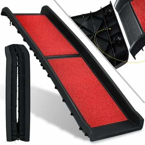 KESSER® Rampe Pour Chien Escalier Pour Chien Rampe Automatique Pour Chien Rampe De Coffre De Voiture Pliable Automatiquement Pour Animaux De Compagnie Aide à L’accès Pour Coffre De Voiture, Poids 1 KESSER® Rampe Pour Chien Escalier Pour Chien Rampe Automatique Pour Chien Rampe De Coffre De Voiture Pliable Automatiquement Pour Animaux De Compagnie Aide à L’accès Pour Coffre De Voiture, Poids