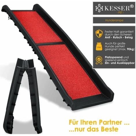 KESSER® Rampe Pour Chien Escalier Pour Chien Rampe Automatique Pour Chien Rampe De Coffre De Voiture Pliable Automatiquement Pour Animaux De Compagnie Aide à L’accès Pour Coffre De Voiture, Poids 2 KESSER® Rampe Pour Chien Escalier Pour Chien Rampe Automatique Pour Chien Rampe De Coffre De Voiture Pliable Automatiquement Pour Animaux De Compagnie Aide à L’accès Pour Coffre De Voiture, Poids – Image 2