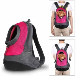 YIDOMDE Pet Porte-sac à Dos Pour Petit Chien Chat Puppy(8kgs Max) On-the-Go Travel Pet Avant Arrière Sac Perméable à L’air Soft Mesh Pup Pack 42 X 38 X 20 Cm - Rose Rouge -Promos Patto Chou Boutique 68685167 4