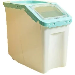 Seau De Rangement étanche à L'humidité Scellé Pp Pour Meubles Pour Animaux De Compagnie Vert Grand