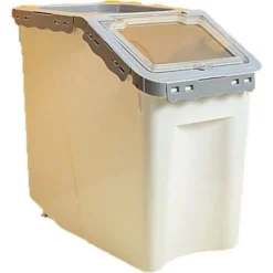 Seau De Rangement étanche à L'humidité Scellé Pp Pour Meubles Pour Animaux De Compagnie Gris Grand