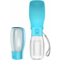 Gourde Pour Chien 550 Ml : Portable Bouteille D'eau Pour Chien Anti-Fuite, Sans BPA, Chien Chat Animaux Voyage Gourde Chien