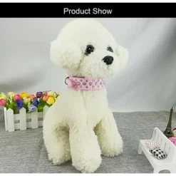 Héloise Collier De Chiots Bling Collar Animaux De Compagnie Collier De Chien Mignon Avec Diamante Pour Les Filles -Promos Patto Chou Boutique 70088693 3