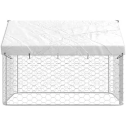 Chenil D'extérieur Avec Toit | Enclos Parc Cage Pour Chiens 200x200x150 Cm 78682 -Promos Patto Chou Boutique 71780635 4