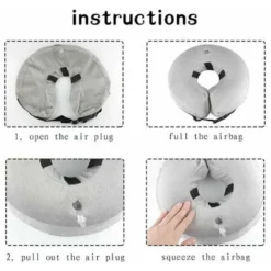 GP Collier De Protection Gonflable Pour Chien Collier De Protection Pour Chien Collier De Protection Réglable Pour Animal De Compagnie Collier De Protection Confortable Avec Velcro, (S) -Promos Patto Chou Boutique 71798448 4