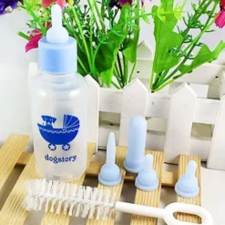 60ML Animal Nouveau-né Petit Chien Chiot Chat Chaton Kitty Lapin Lait Allaitement Biberon Avec 4 Mamelons De Remplacement Et 1 Brosse à Tétons PCS Rose 9 60ML Animal Nouveau-né Petit Chien Chiot Chat Chaton Kitty Lapin Lait Allaitement Biberon Avec 4 Mamelons De Remplacement Et 1 Brosse à Tétons PCS Rose -Promos Patto Chou Boutique 72043342 5