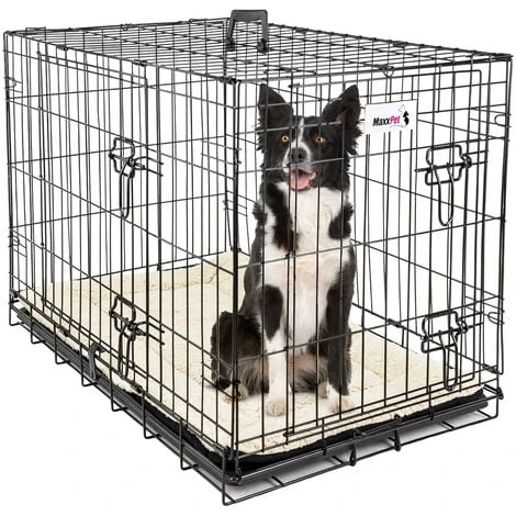 Cage Pour Chien - Course De Chiot - Modulaire - 107x71x76cm - Noir - MaxxPet. 1 Cage Pour Chien - Course De Chiot - Modulaire - 107x71x76cm - Noir - MaxxPet.