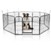 Enclos Pour Chien - Course De Chiot - Modulaire - 80x60cm - Noir - MaxxPet.